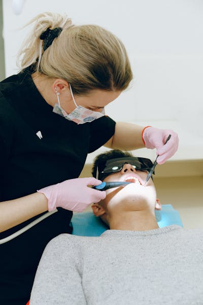 Man Having Dental Check-up